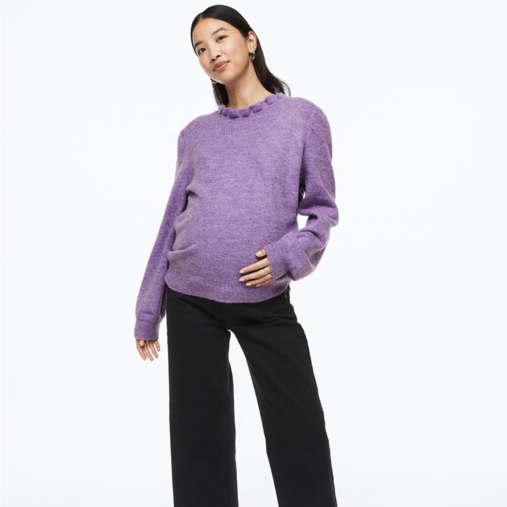 H&M Mama ruffle sweater